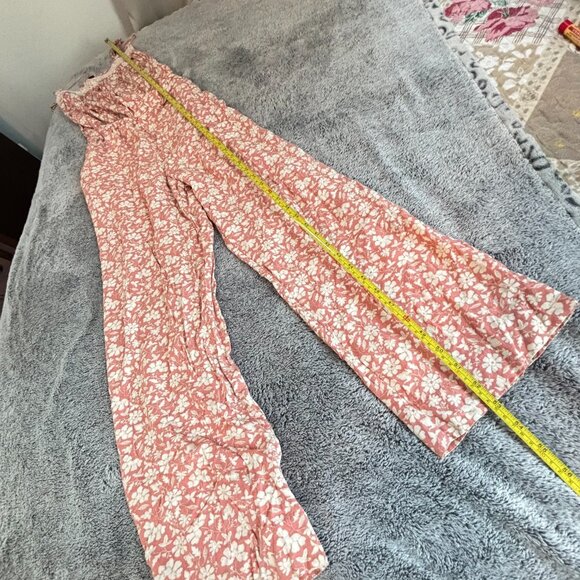 Faherty Renata Jumpsuit Medium Floral Fairy Coquette Festival Boho Western 19143 - Picture 8 of 13